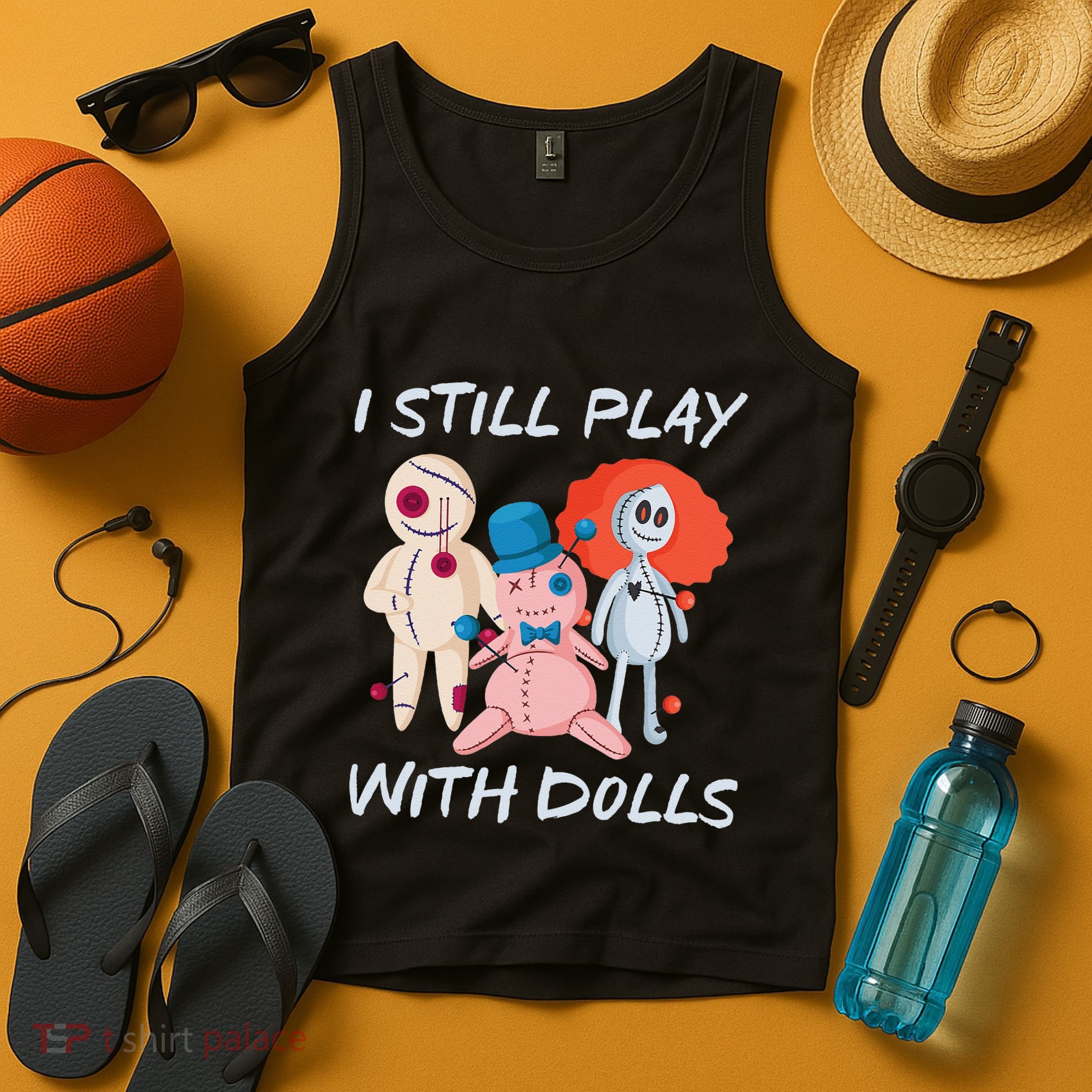 Funny Scary Witch Voodoo Doll Gift Halloween Tank Top