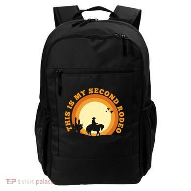 Funny Sarcastic Western This Is My Second Rodeo Cowboy Backpack