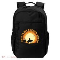 Funny Sarcastic Western This Is My Second Rodeo Cowboy Backpack thumb 0