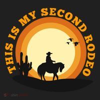 Funny Sarcastic Western This Is My Second Rodeo Cowboy Beanie thumb 2