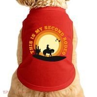 Funny Sarcastic Western This Is My Second Rodeo Cowboy Doggie Tank thumb 0
