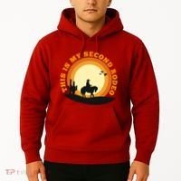 Funny Sarcastic Western This Is My Second Rodeo Cowboy Hoodie thumb 2