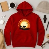 Funny Sarcastic Western This Is My Second Rodeo Cowboy Hoodie thumb 3