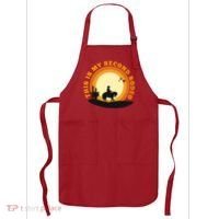 Funny Sarcastic Western This Is My Second Rodeo Cowboy Apron thumb 0