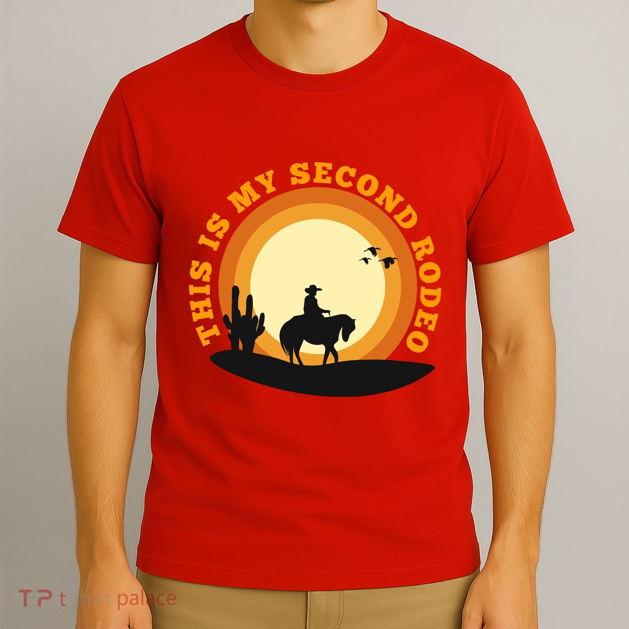 Funny Sarcastic Western This Is My Second Rodeo Cowboy T-Shirt