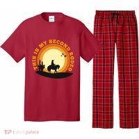Funny Sarcastic Western This Is My Second Rodeo Cowboy Pajama Set thumb 0