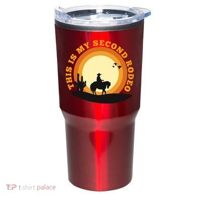 Funny Sarcastic Western This Is My Second Rodeo Cowboy Tumbler