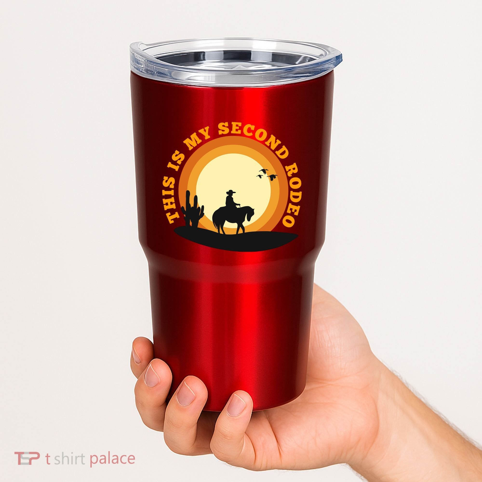 Funny Sarcastic Western This Is My Second Rodeo Cowboy Tumbler