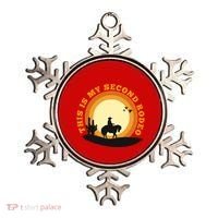Funny Sarcastic Western This Is My Second Rodeo Cowboy Ornament thumb 0