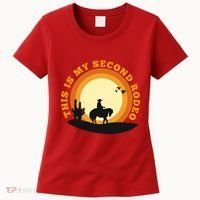 Funny Sarcastic Western This Is My Second Rodeo Cowboy Women's T-Shirt thumb 0