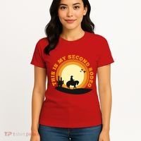 Funny Sarcastic Western This Is My Second Rodeo Cowboy Women's T-Shirt thumb 4