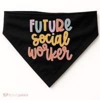Future Social Worker USA-Made Doggie Bandana thumb 0