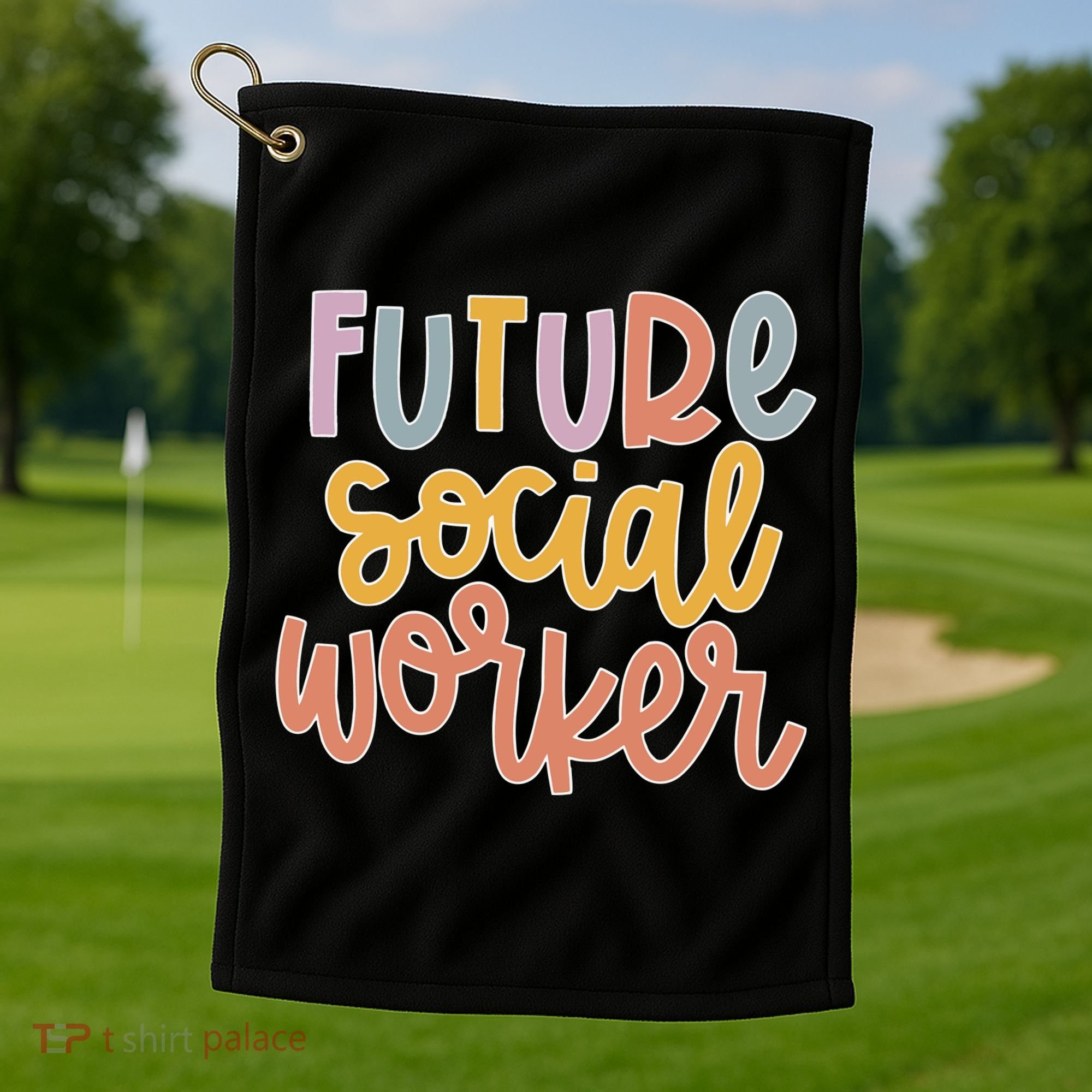 Future Social Worker Golf Towel