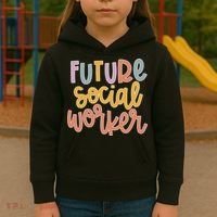 Future Social Worker Kids Hoodie thumb 3