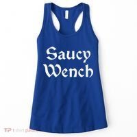 Funny Saucy Wench Renaissance Fair Fayre Funny Renfest Halloween Women's Tank Top thumb 0
