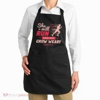 Funny She Will Run Xc Cross Country Running Gift Women Apron thumb 2