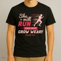 Funny She Will Run Xc Cross Country Running Gift Women T-Shirt thumb 3