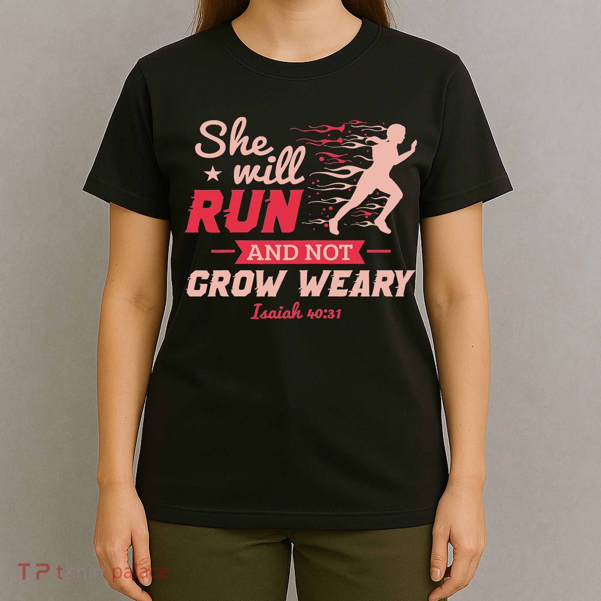 Funny She Will Run Xc Cross Country Running Gift Women T-Shirt
