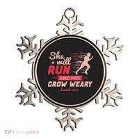 Funny She Will Run Xc Cross Country Running Gift Women Ornament thumb 0