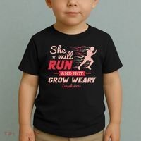 Funny She Will Run Xc Cross Country Running Gift Women Toddler T-Shirt thumb 2