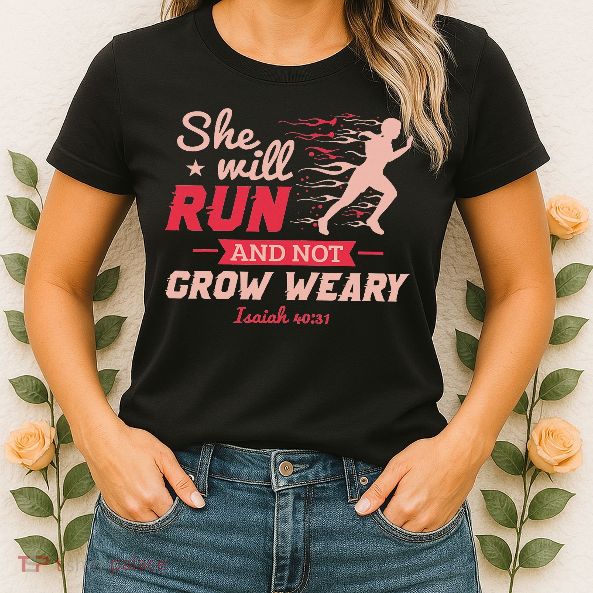Funny She Will Run Xc Cross Country Running Gift Women Women's T-Shirt