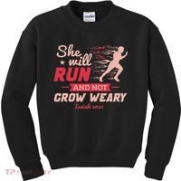 Funny She Will Run Xc Cross Country Running Gift Women Kids Sweatshirt thumb 0