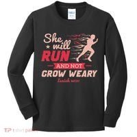 Funny She Will Run Xc Cross Country Running Gift Women Kids Long Sleeve Shirt thumb 0
