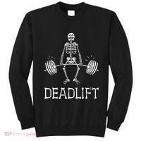 Funny Skeleton Weight Lifting Workout Sweatshirt thumb 0