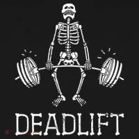 Funny Skeleton Weight Lifting Workout Women's Hoodie thumb 2