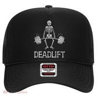 Funny Skeleton Weight Lifting Workout Hat thumb 0
