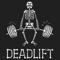 Funny Skeleton Weight Lifting Workout Hat thumb 2