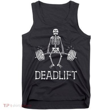 Funny Skeleton Weight Lifting Workout Tank Top