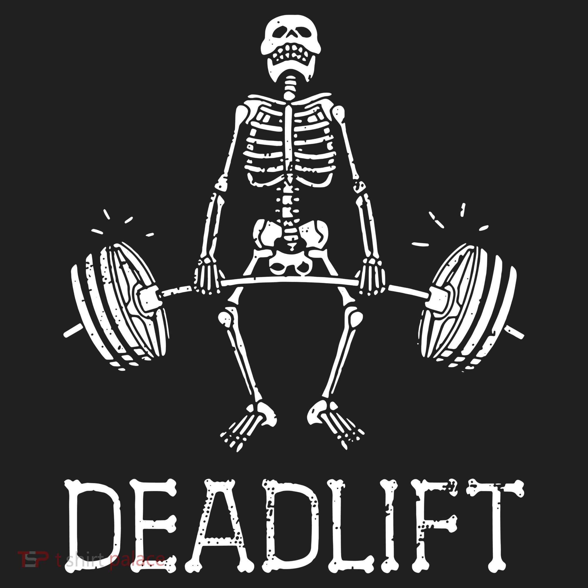 Funny Skeleton Weight Lifting Workout Golf Towel