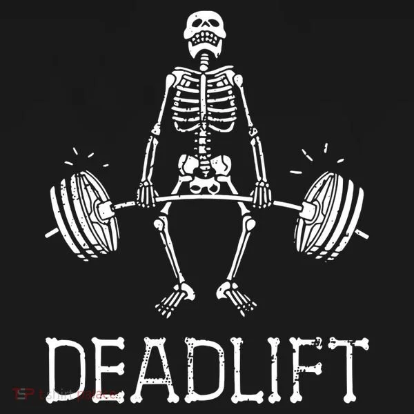Funny Skeleton Weight Lifting Workout Women's T-Shirt