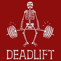 Funny Skeleton Weight Lifting Workout Long Sleeve Shirt thumb 2