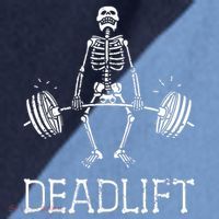 Funny Skeleton Weight Lifting Workout Raglan Baseball Sleeve Shirt thumb 2