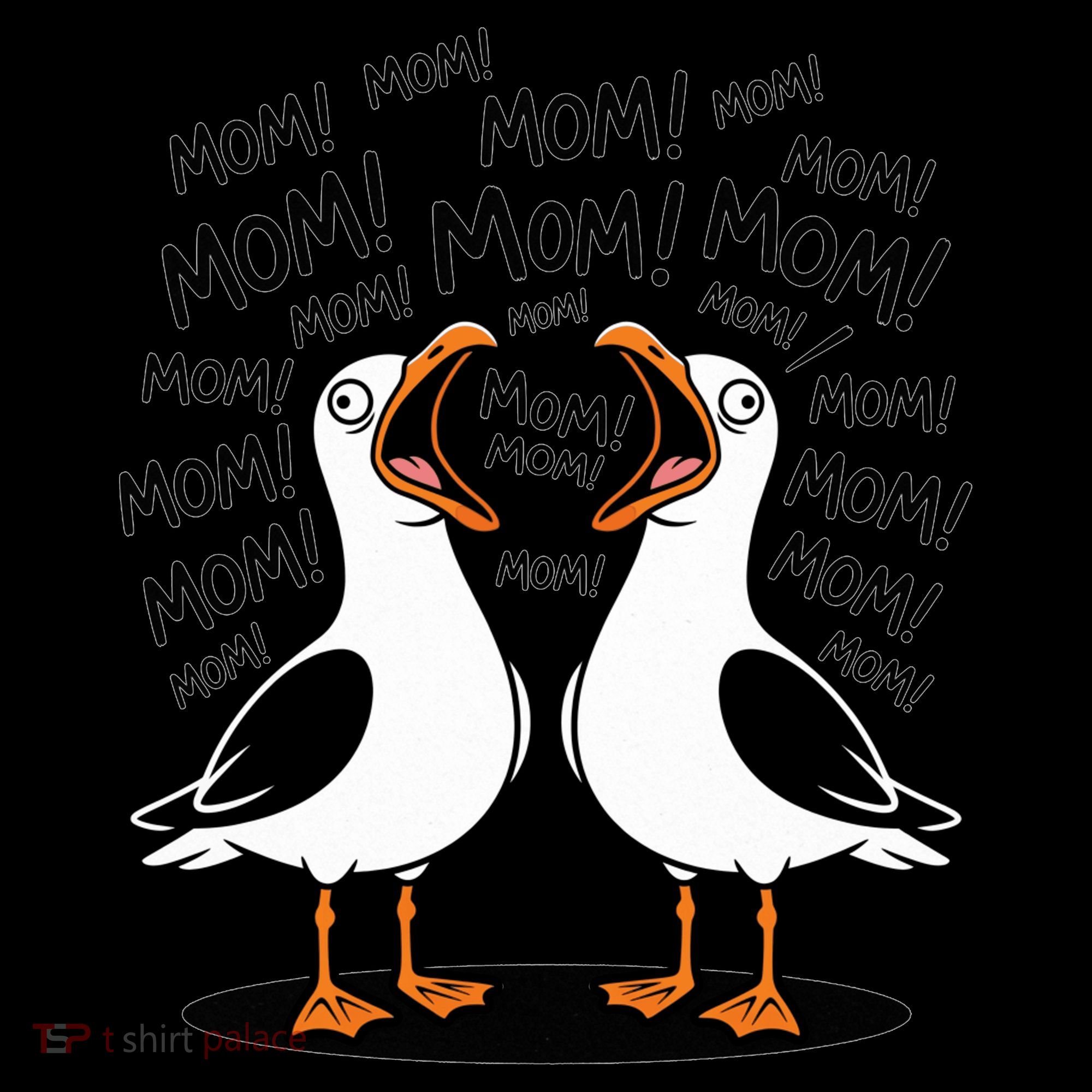 Funny Seagulls Yelling Mom Mother's Day Humor Coffee Mug