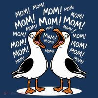 Funny Seagulls Yelling Mom Mother's Day Humor Women's Tank Top thumb 5