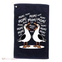Funny Seagulls Yelling Mom Mother's Day Humor Golf Towel thumb 0