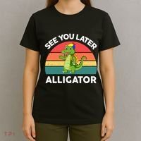 Funny See You Later Alligator Gator Crocodile Boy Girls T-Shirt thumb 4