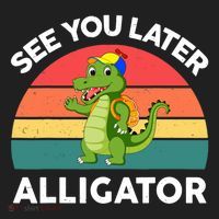 Funny See You Later Alligator Gator Crocodile Boy Girls Tumbler thumb 3