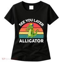 Funny See You Later Alligator Gator Crocodile Boy Girls Women's T-Shirt thumb 0