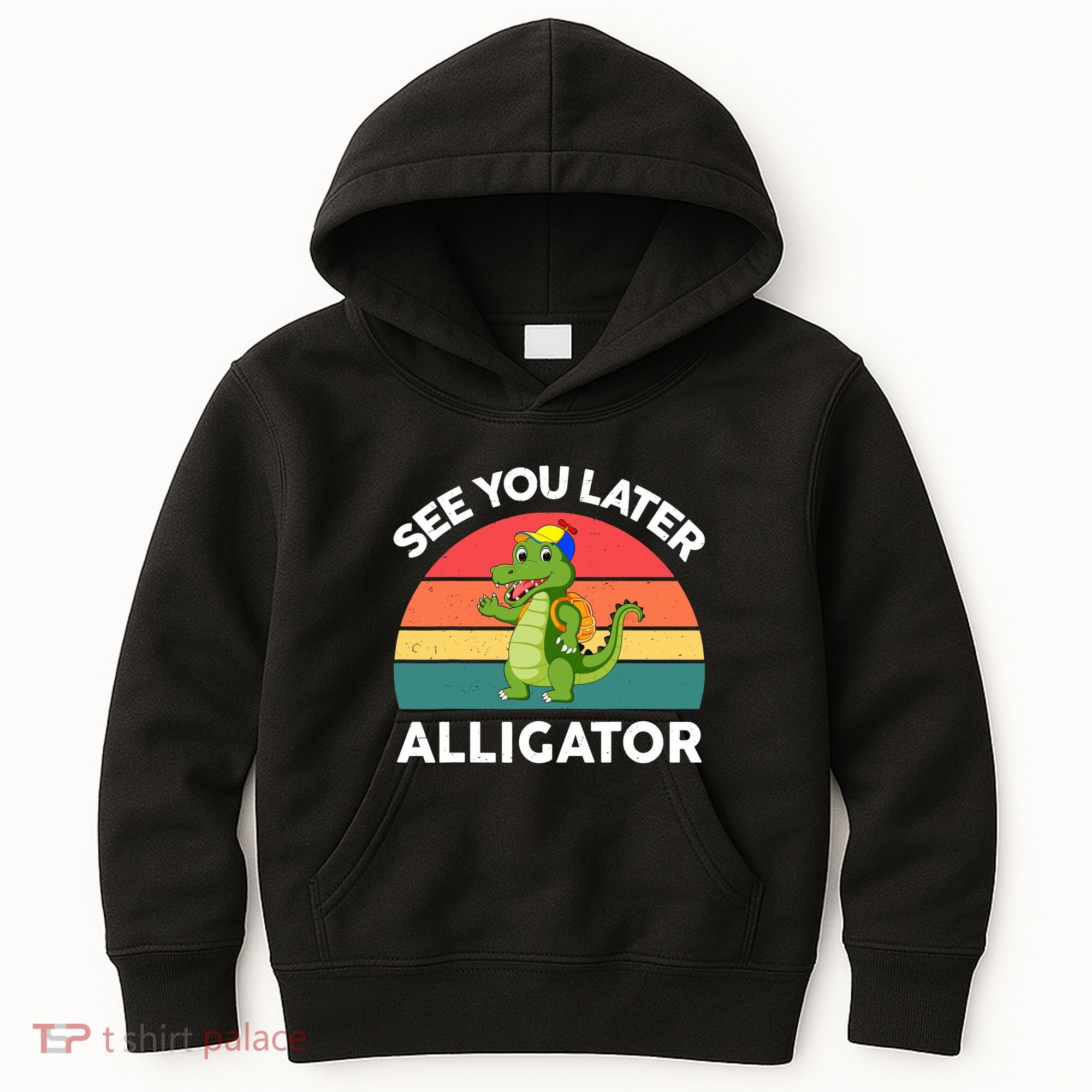 Funny See You Later Alligator Gator Crocodile Boy Girls Kids Hoodie