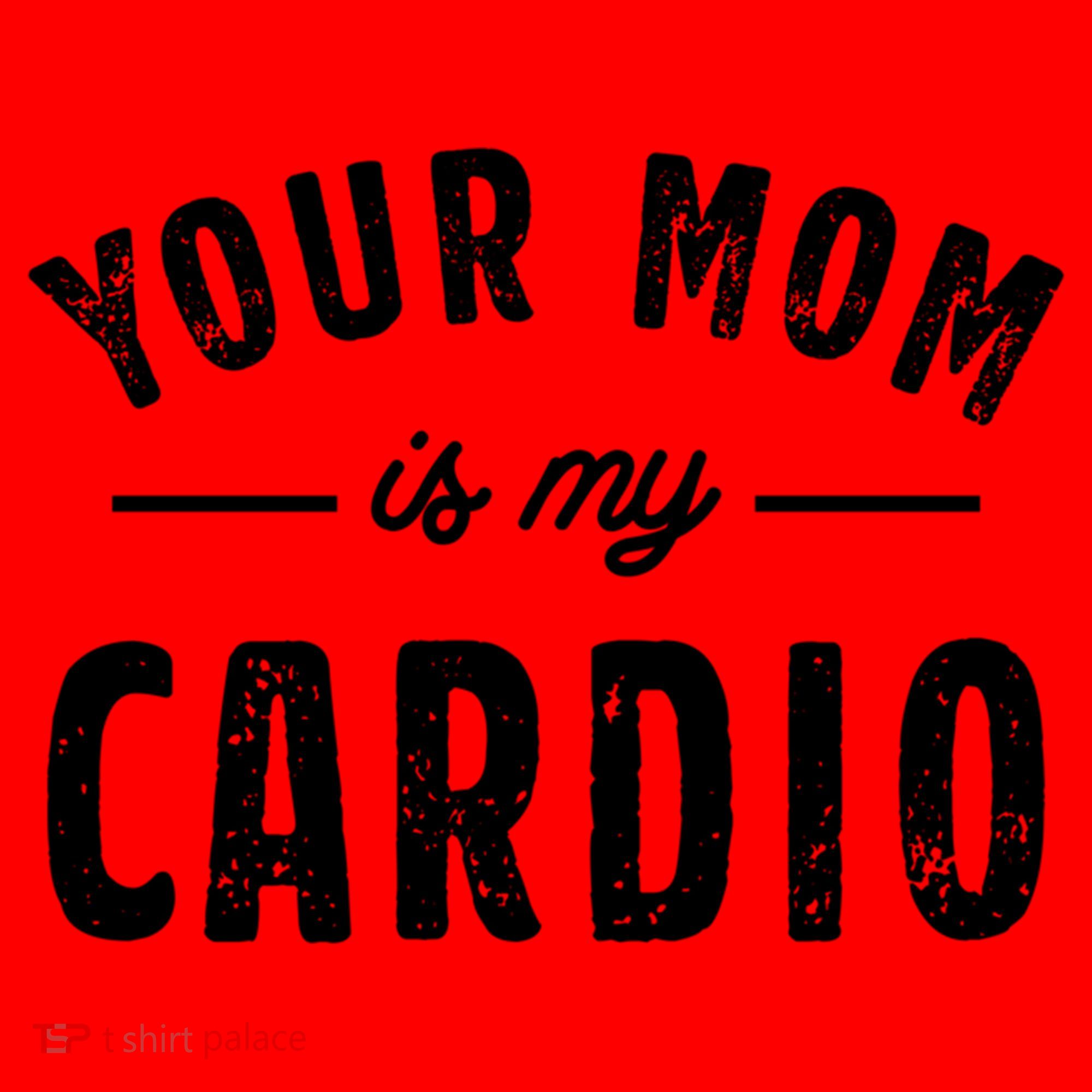 Funny Saying Your Mom Is My Cardio Cool Gift Santa Hat