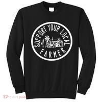 Funny Support Your Local Farmers Market Agriculture Sweatshirt thumb 0