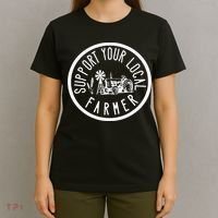 Funny Support Your Local Farmers Market Agriculture T-Shirt thumb 4