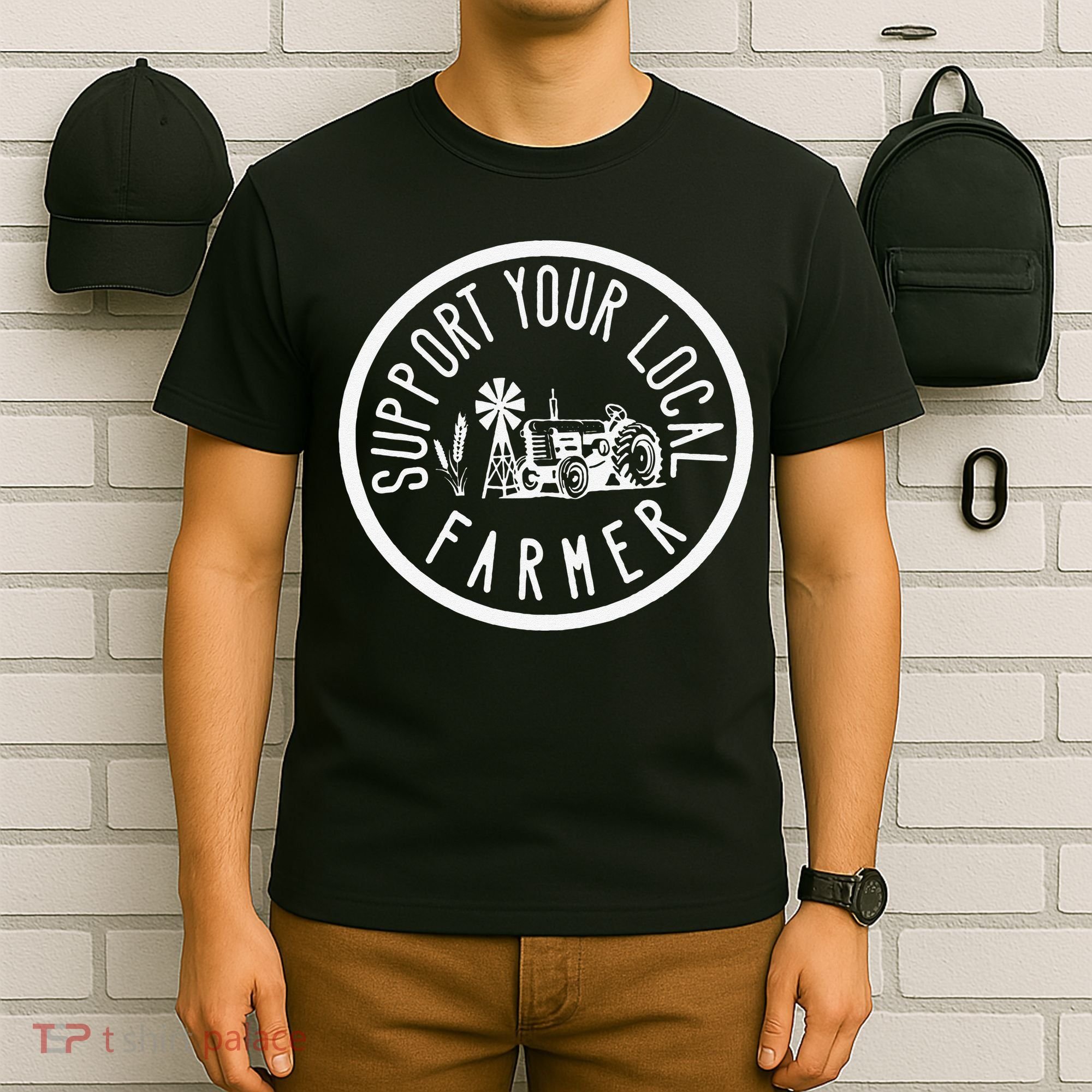 Funny Support Your Local Farmers Market Agriculture T-Shirt