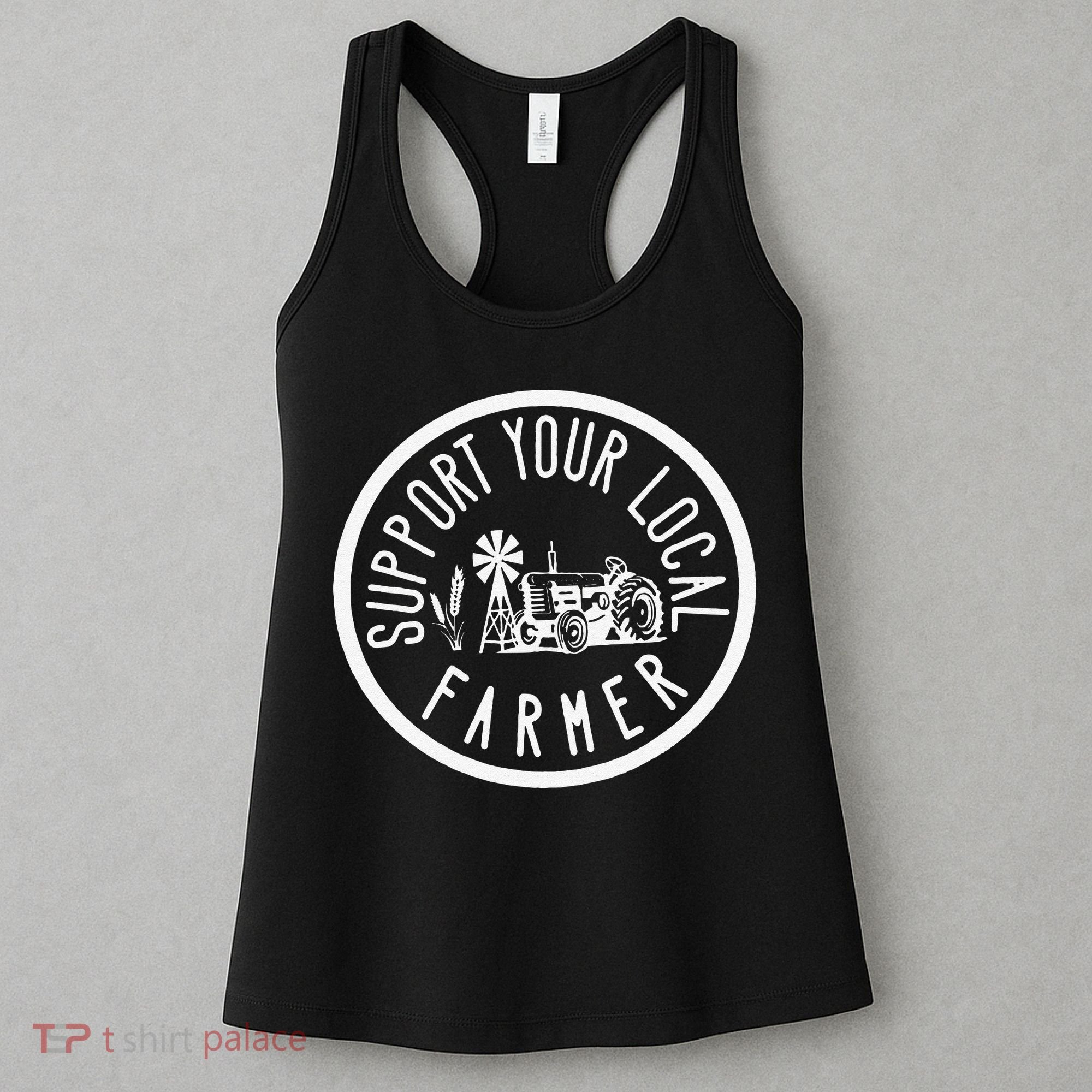 Funny Support Your Local Farmers Market Agriculture Women's Tank Top