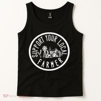 Funny Support Your Local Farmers Market Agriculture Tank Top thumb 2