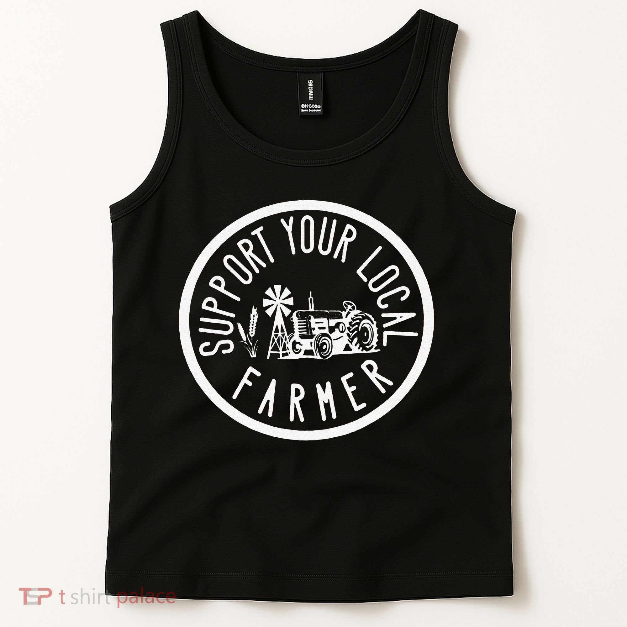 Funny Support Your Local Farmers Market Agriculture Tank Top